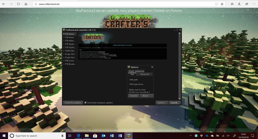CraftersLand Launcher Help.JPG